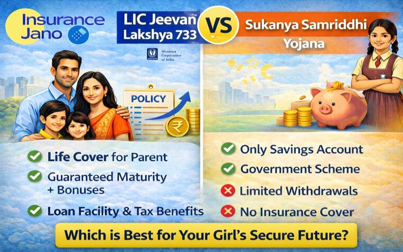 LIC Jeevan Lakshya 733 vs Sukanya Samriddhi Yojana